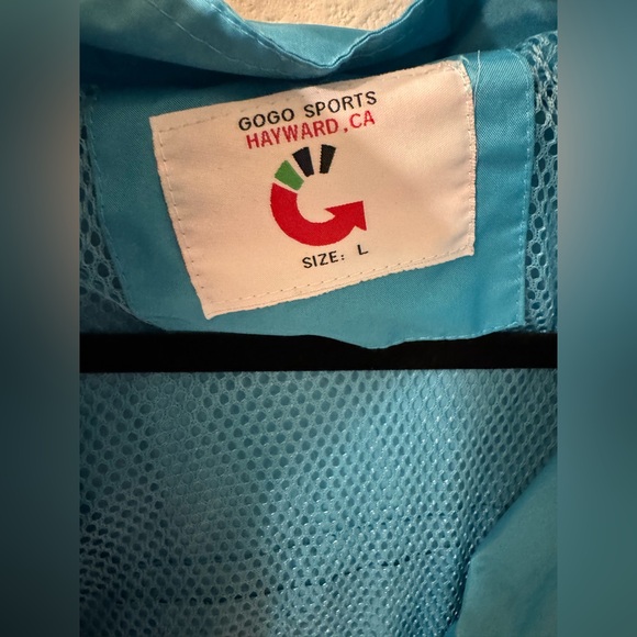 Gogo sports Blue Windbreaker Jacket - Picture 2 of 5